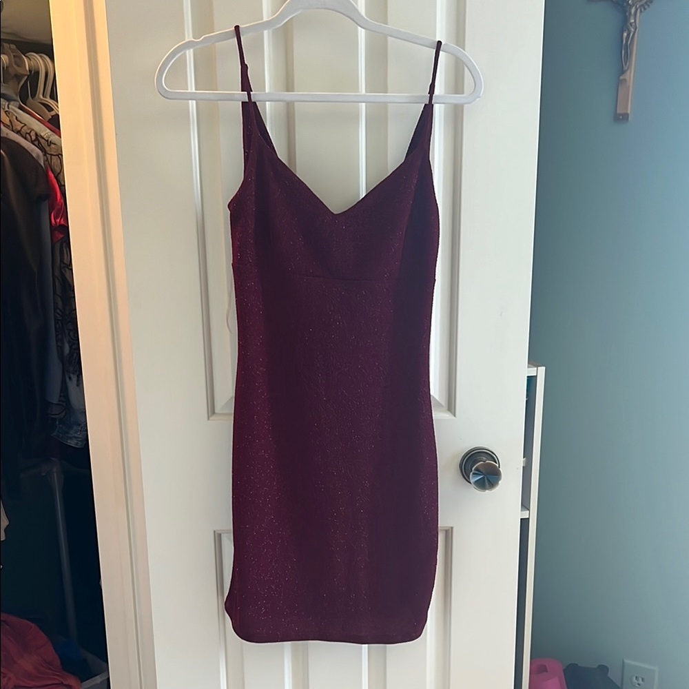 Spaghetti Strap Scoop Back Mini Dress